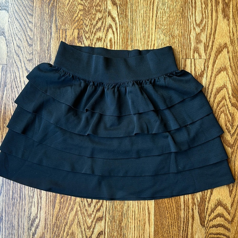 Star Ride Girls Black Ruffle Skirt